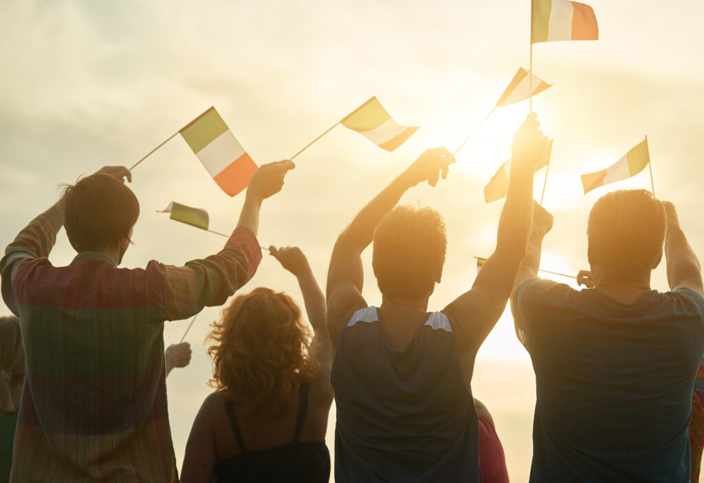 waving irish flags 2024 09 17 05 13 26 utc